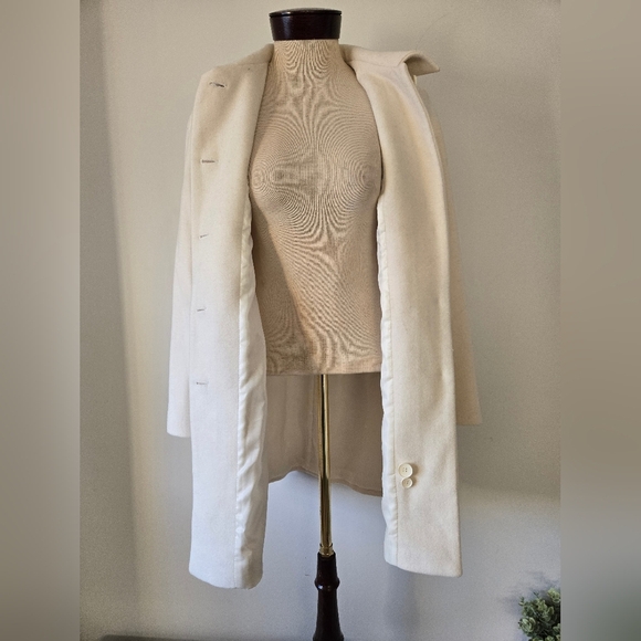 ANNE KLEIN cream wool jacket. Size small - Picture 7 of 13